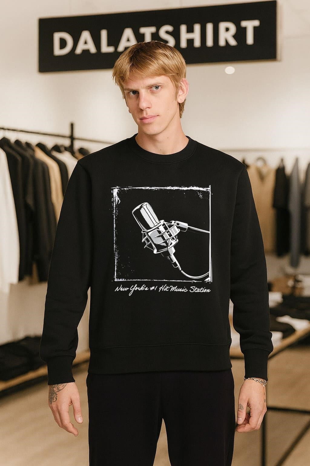 New York’s #1 Hit Music Station Studio Microphone shirt