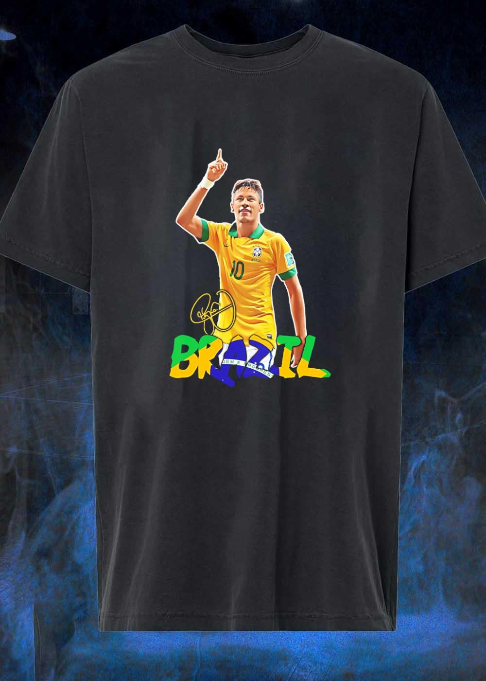 Neymar Pointing Finger Brazil Shirt