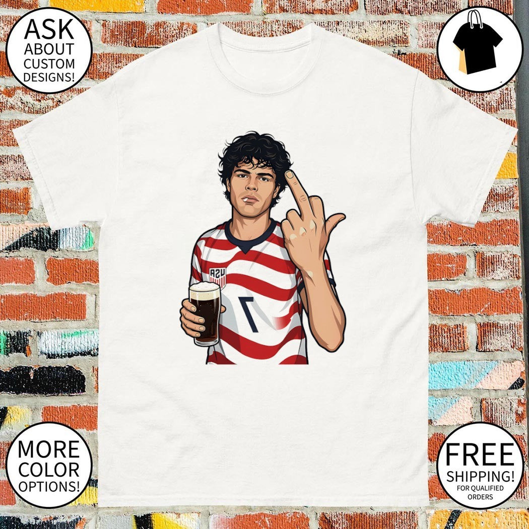 Nichole Gio Reyna middle finger USA Soccer World Cup 2026 shirt