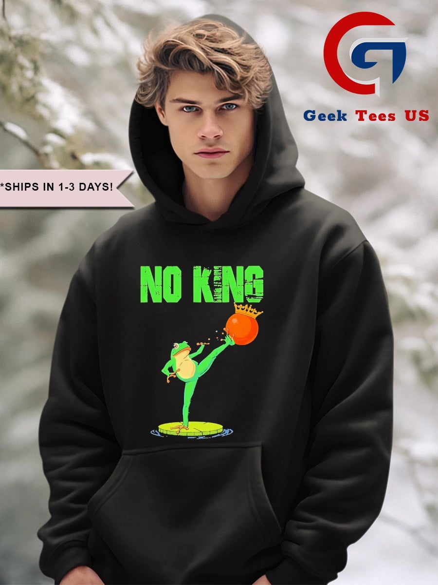 No Kings Portland Frog Protest kick out orange shirt