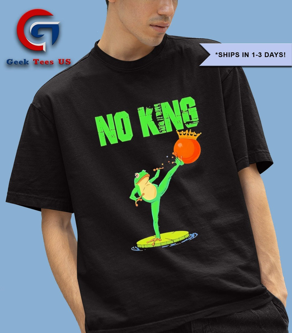 No Kings Portland Frog Protest kick out orange shirt