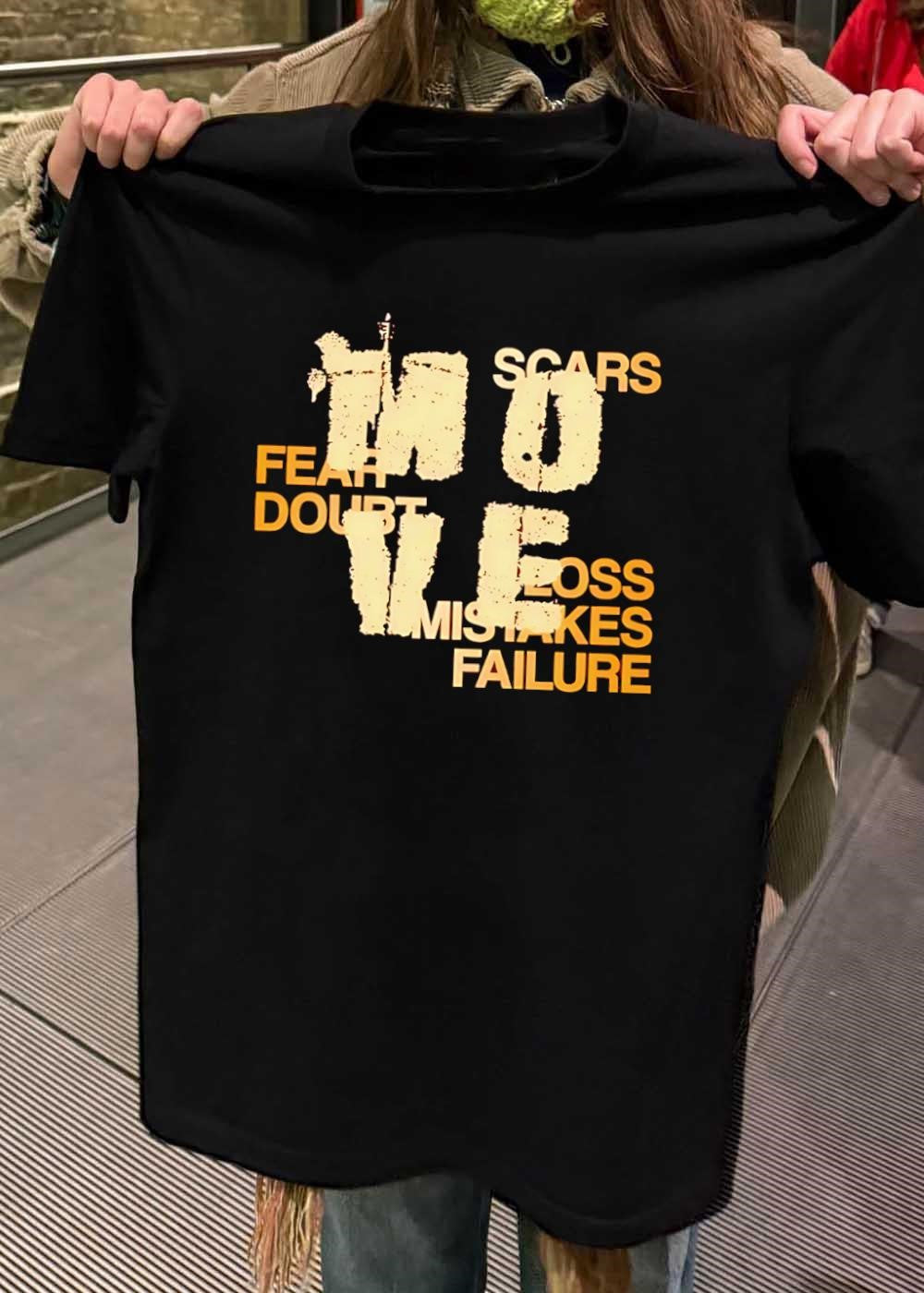 No Scars Fear Doubt Loss Mistakes Failure T-Shirt