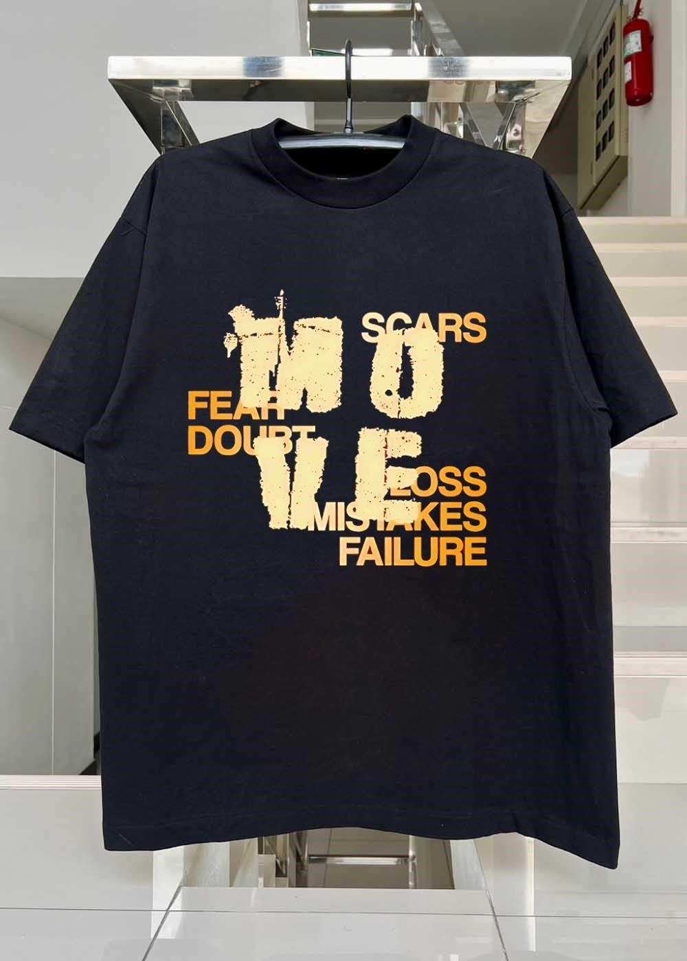 No Scars Fear Doubt Loss Mistakes Failure T-Shirt