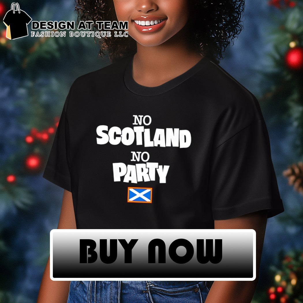 No Scotland No Party Scotland flag World Cup 2026 Mex USA Can shirt