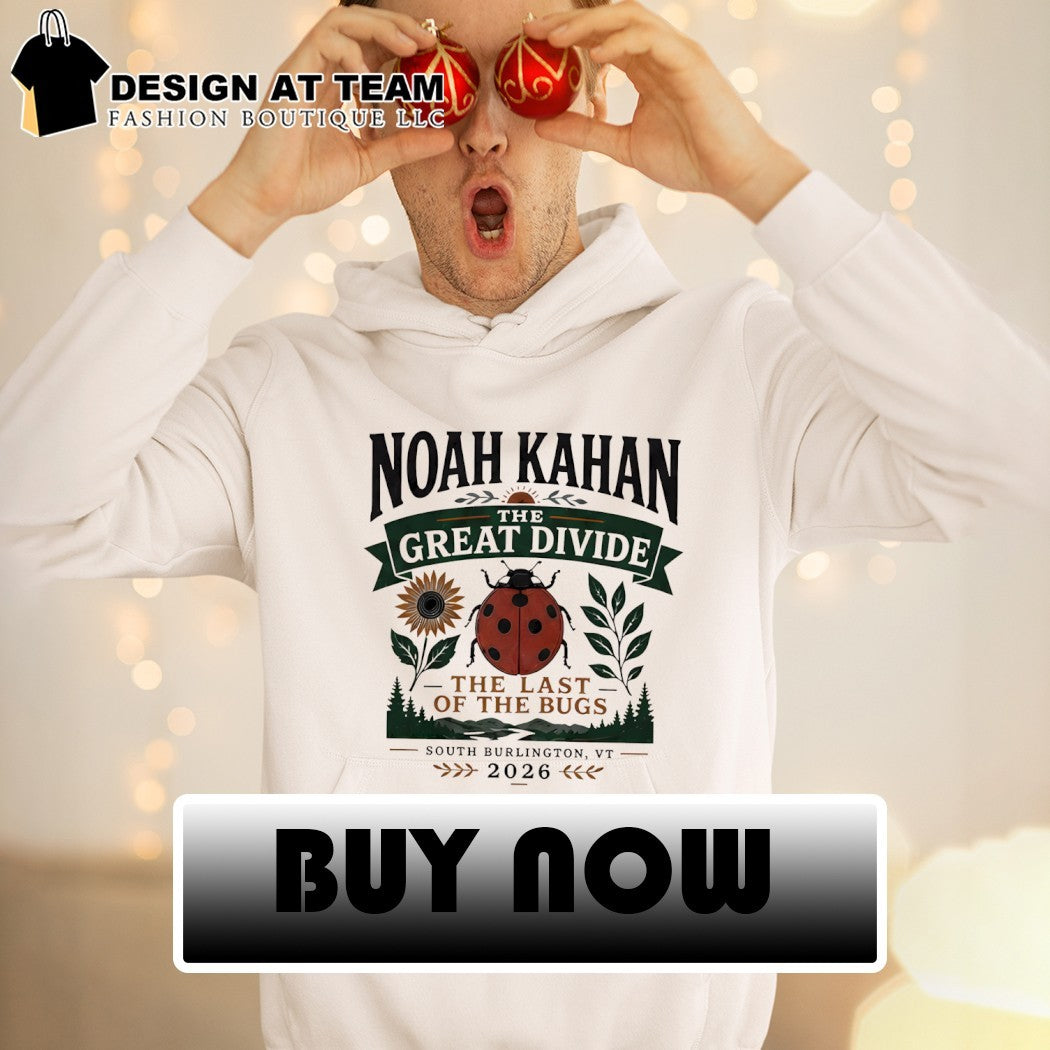 Noah Kahan the Great Divide the last of the bugs South Burlington 2026 shirt