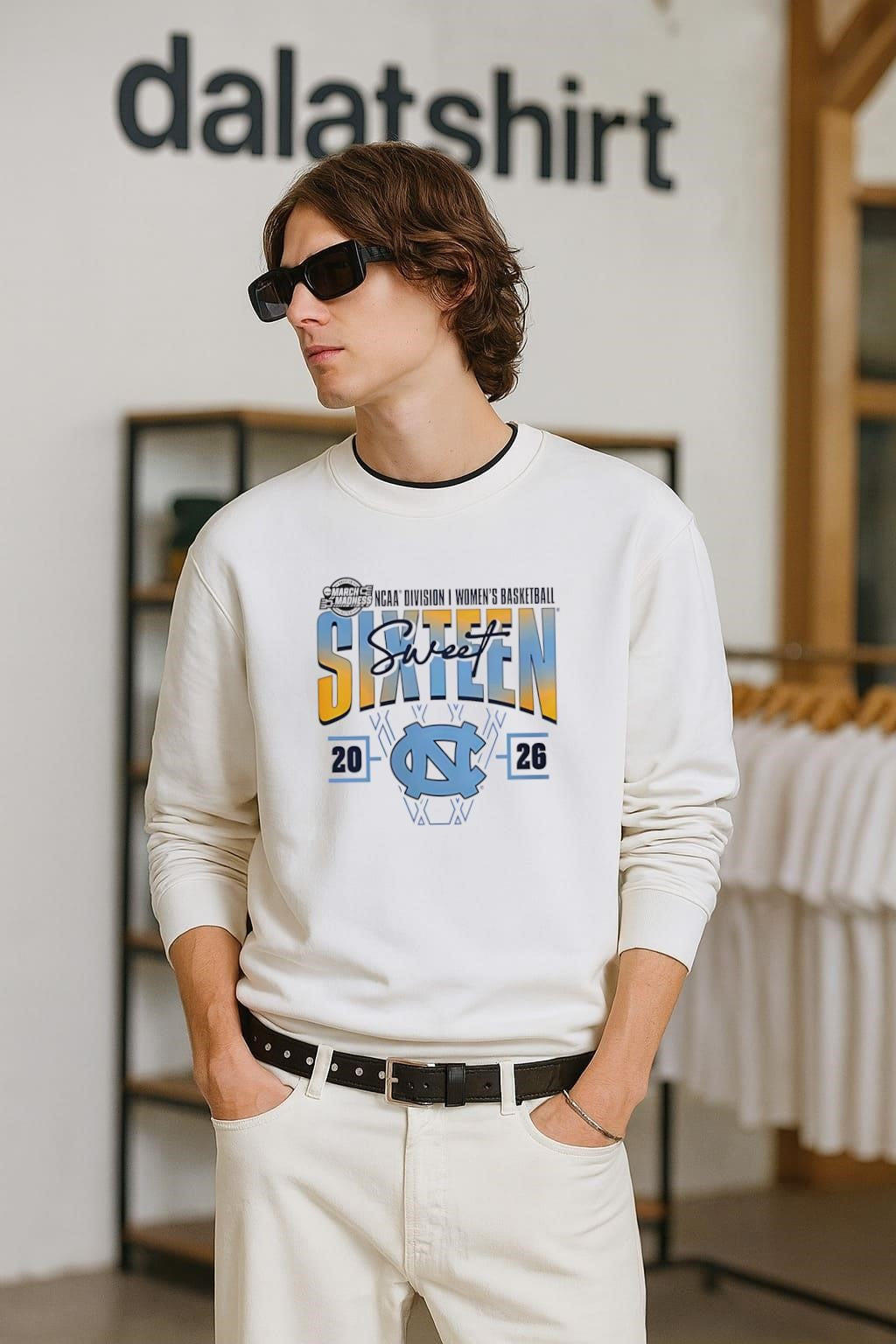 North Carolina Tar Heels Women’s 2026 NCAA Women’s Basketball Tournament March Madness Sweet 16 shirt