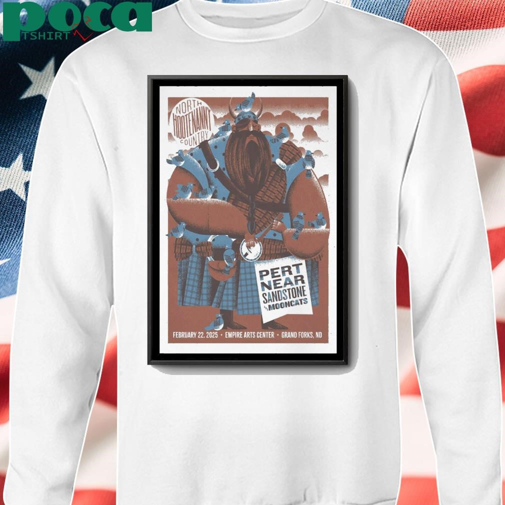 North Hootenanny Country February 22, 2025 Grand Forks, ND Event Poster shirt