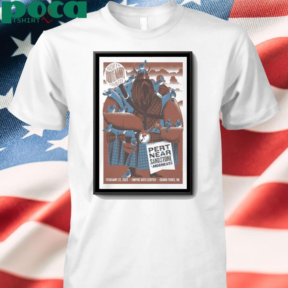 North Hootenanny Country February 22, 2025 Grand Forks, ND Event Poster shirt