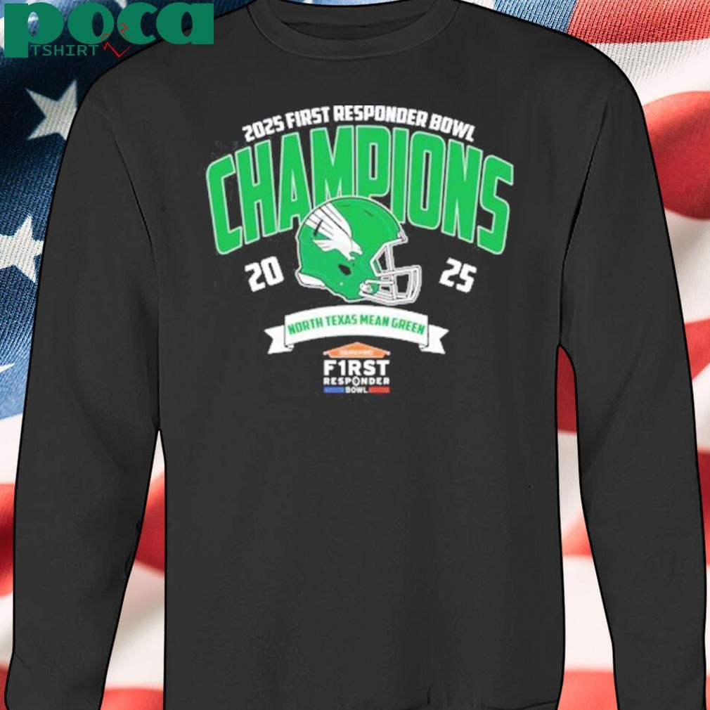 North Texas Mean Green Football Champions 2025 Servpro First Responder Bowl NCAA College Football Shirt