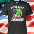 Notre Dame Fighting Irish 2025 CFP National Championship Champions mascot shirt