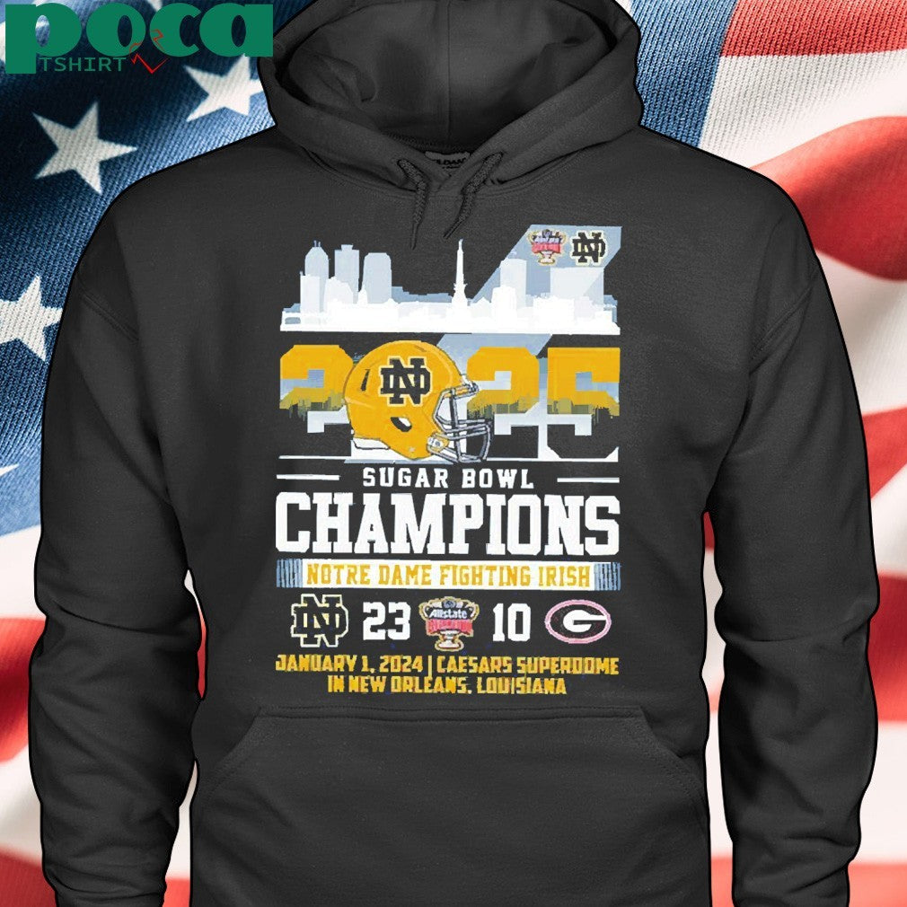 Notre Dame Fighting Irish Sugar Bowl 2025 Victory Shirt