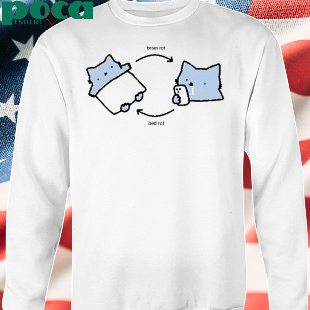 Nubcat Brain Rot Bed Rot shirt