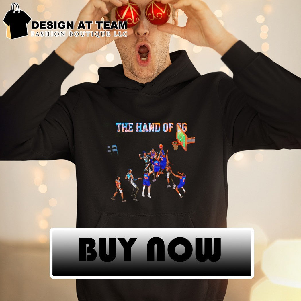 OG Anunoby Tip-In The hand of OG Finals NBA Knicks champions shirt