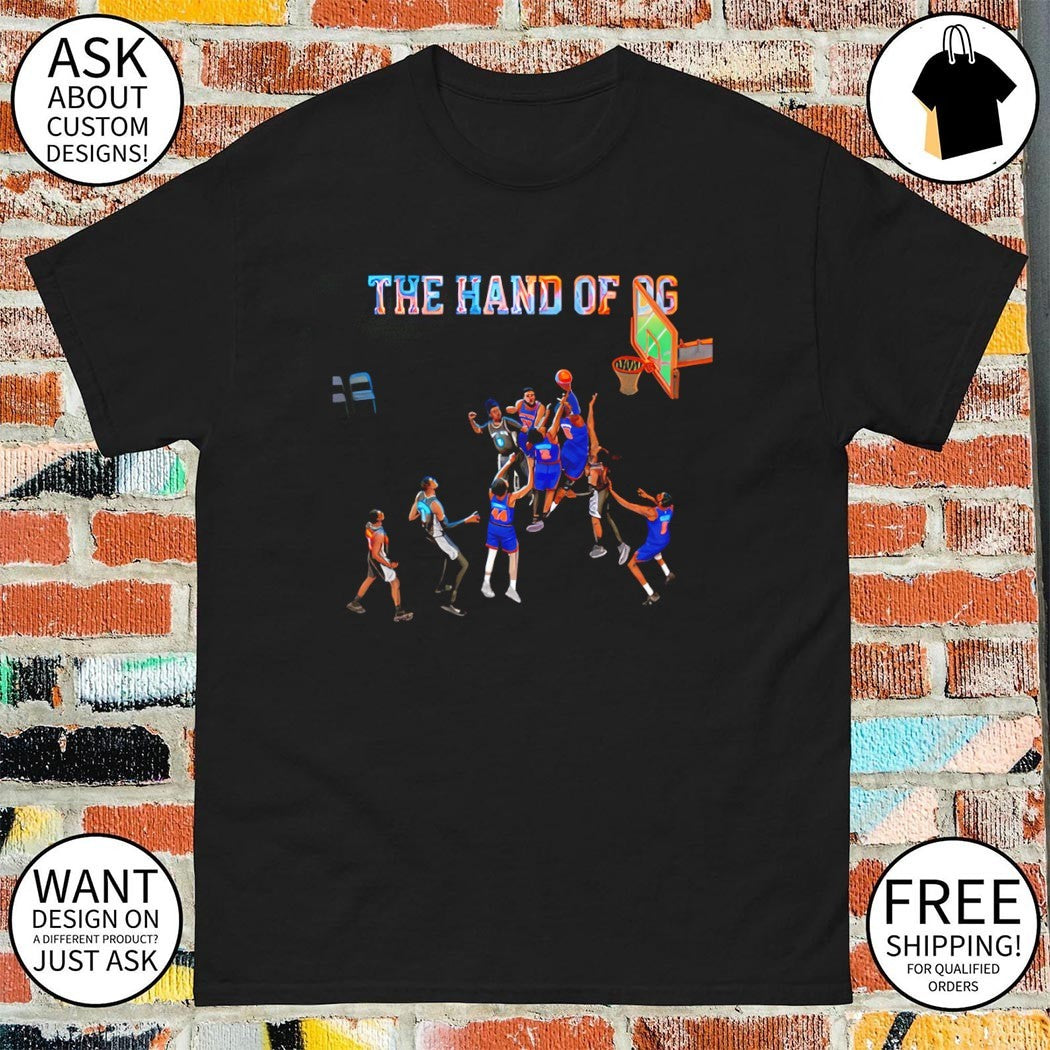 OG Anunoby Tip-In The hand of OG Finals NBA Knicks champions shirt