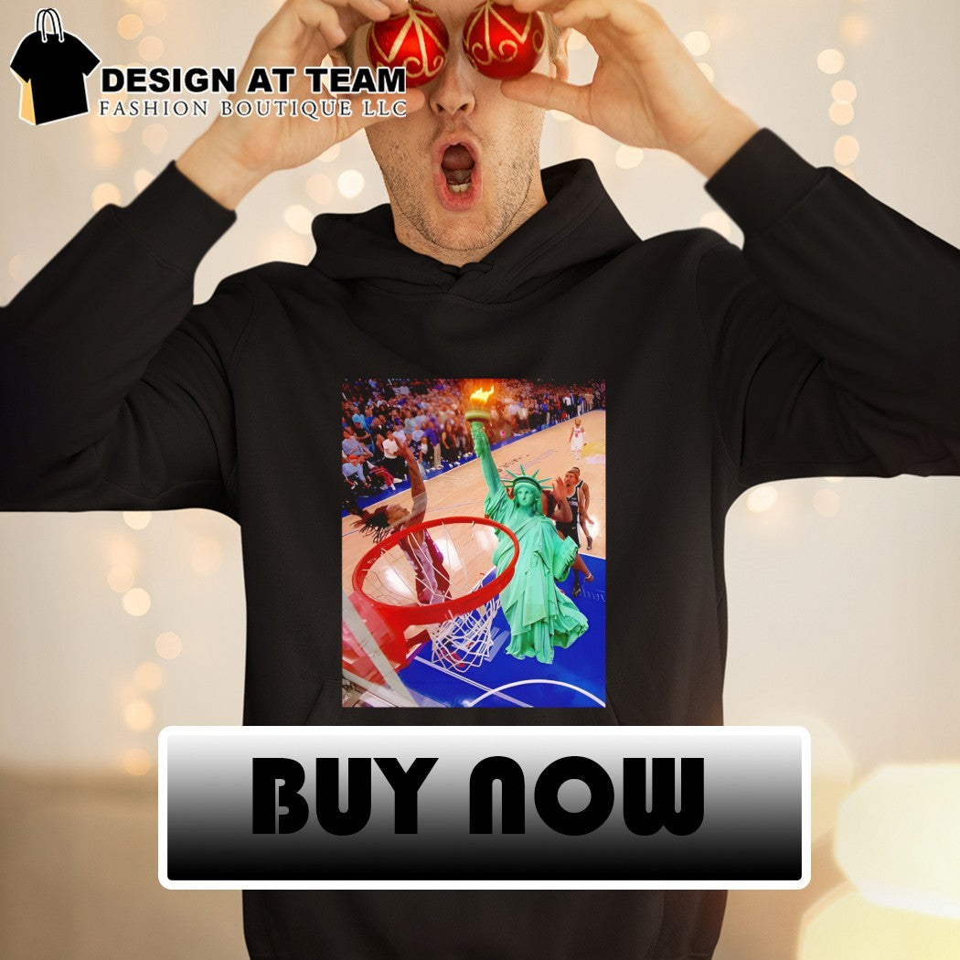 OG Anunoby Tip-In The hand of OG Statue of Liberty Finals NBA shirt