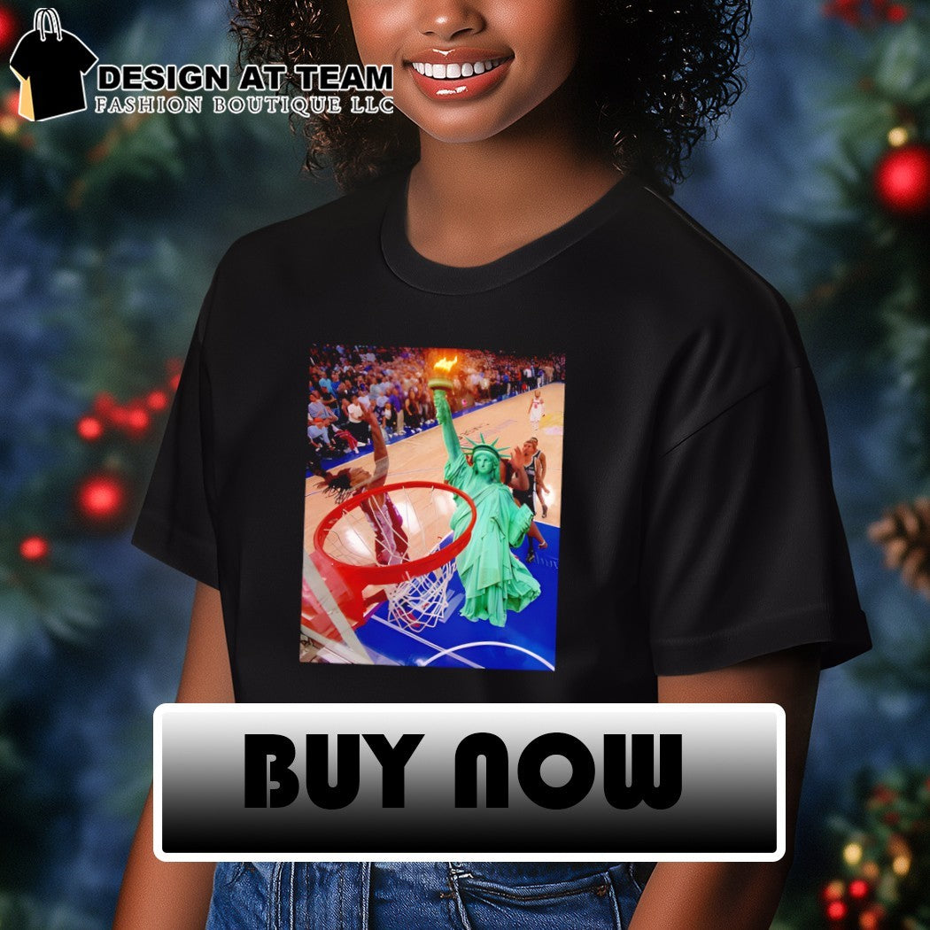 OG Anunoby Tip-In The hand of OG Statue of Liberty Finals NBA shirt