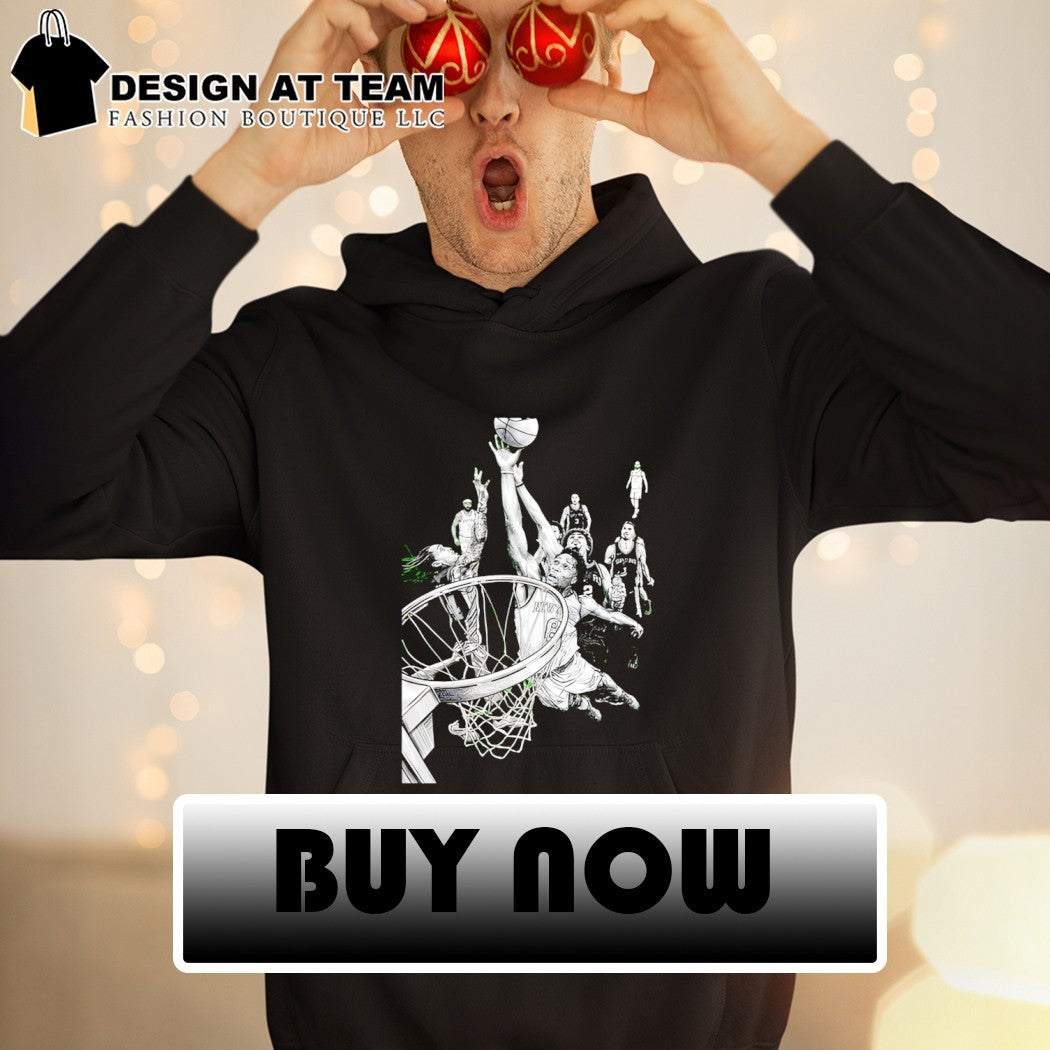 OG Anunoby Tip-In history moment the hand of OG art Knicks win Spurs shirt
