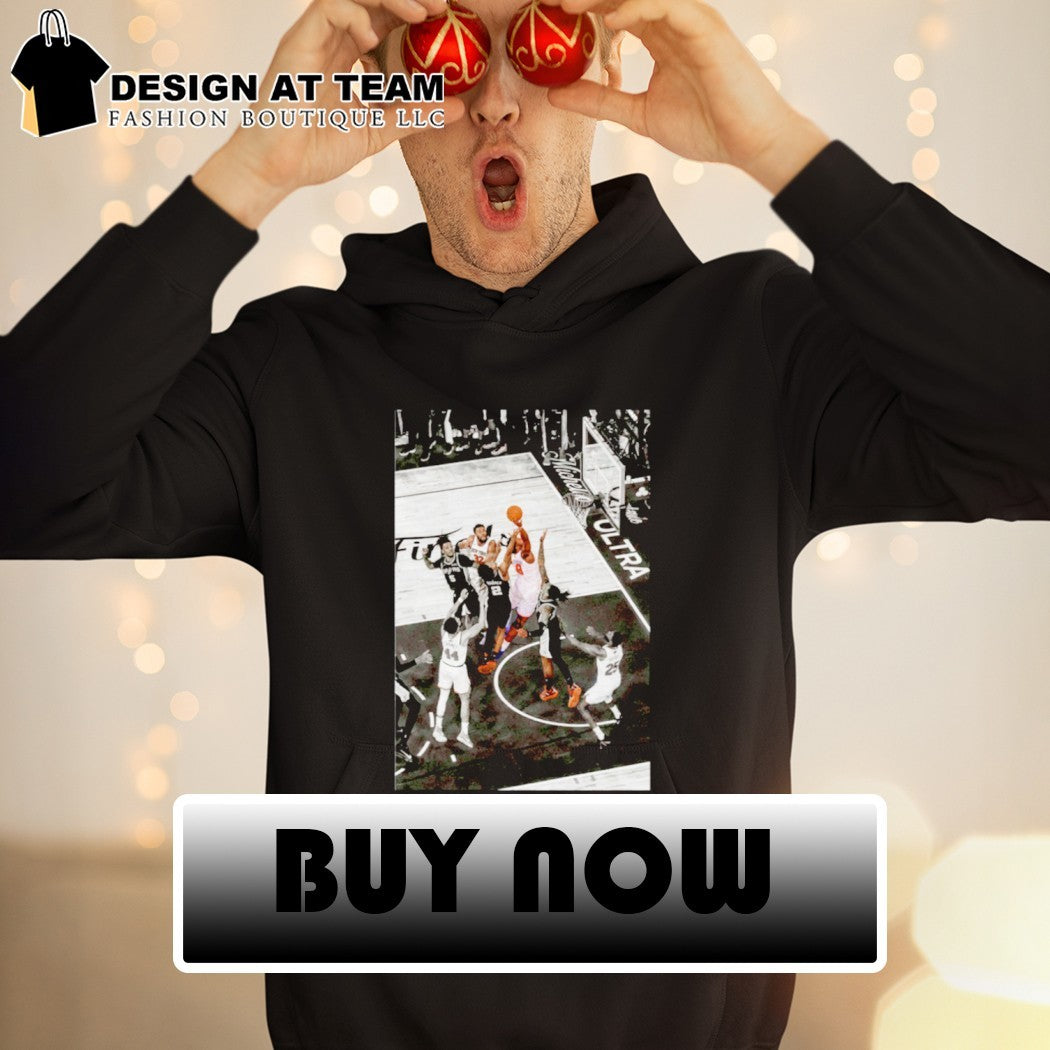 OG Anunoby Tip in the Finals iconic moment NBA history Knicks win Spurs shirt