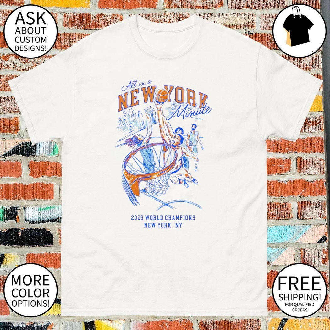 OG Anunoby tip in all in a New York minute 2026 World Champions New York shirt
