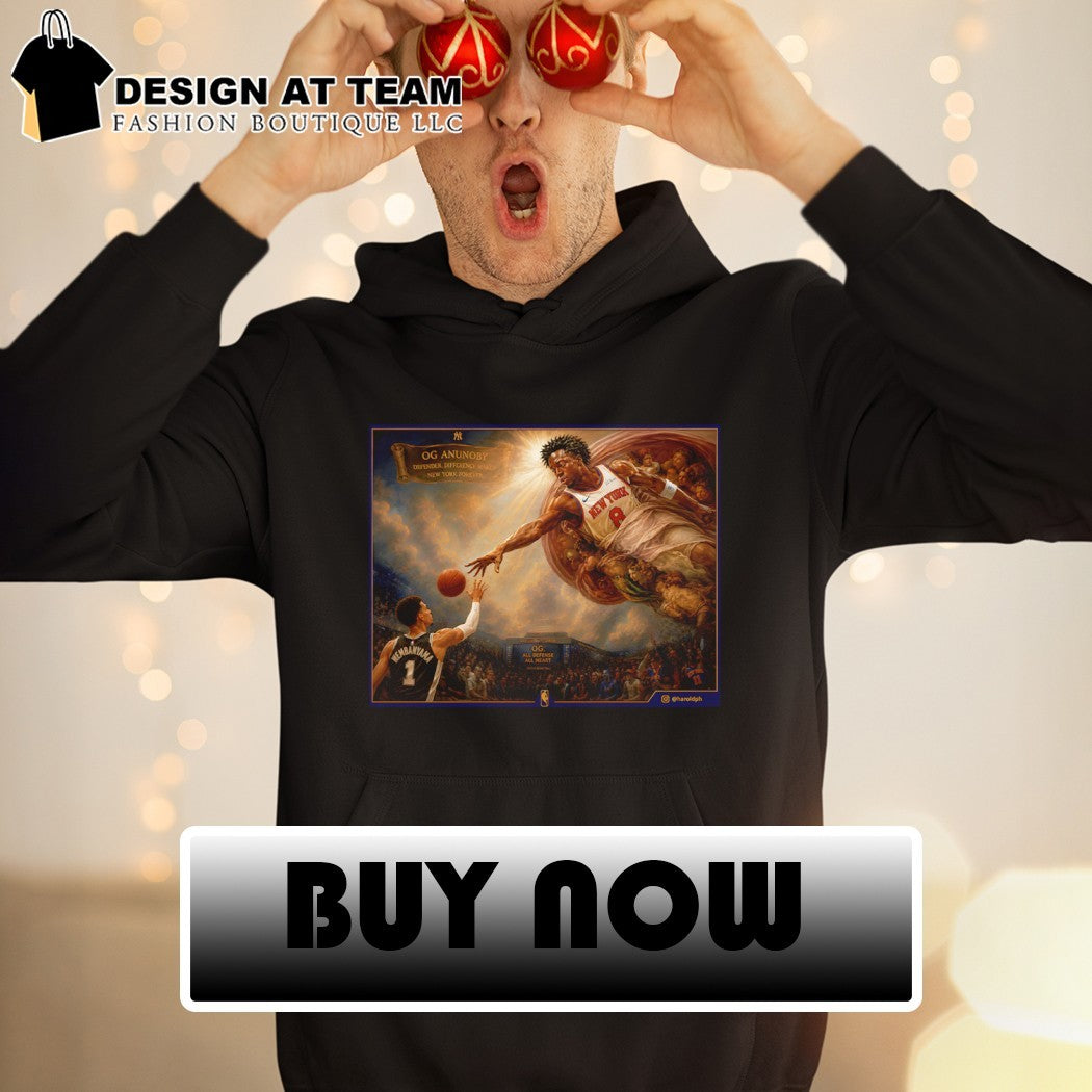 OG Anunoby vs Victor Wembanyama The Creation of Adam Basketball NBA 2026 shirt