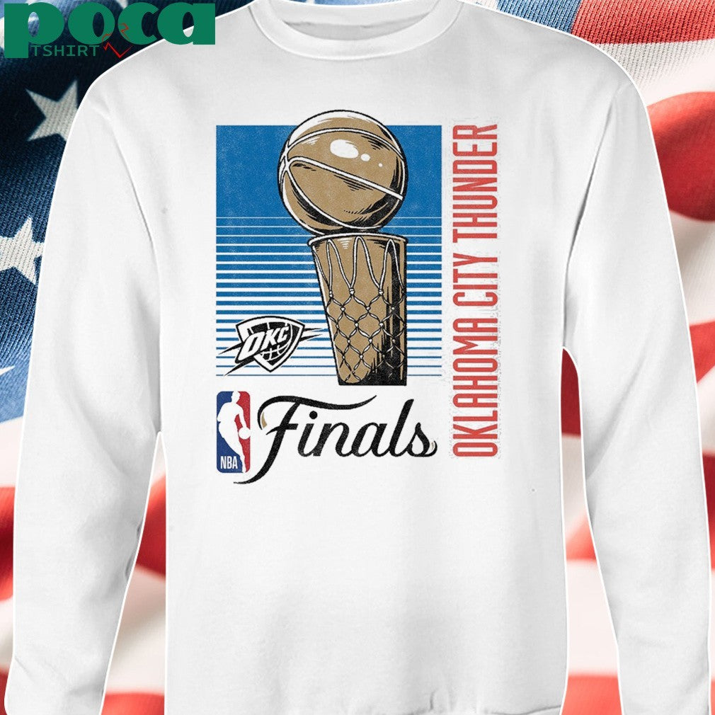 OKC THUNDER 2025 NBA FINALS RETRO LINES T-SHIRT