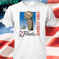 OKC THUNDER 2025 NBA FINALS RETRO LINES T-SHIRT
