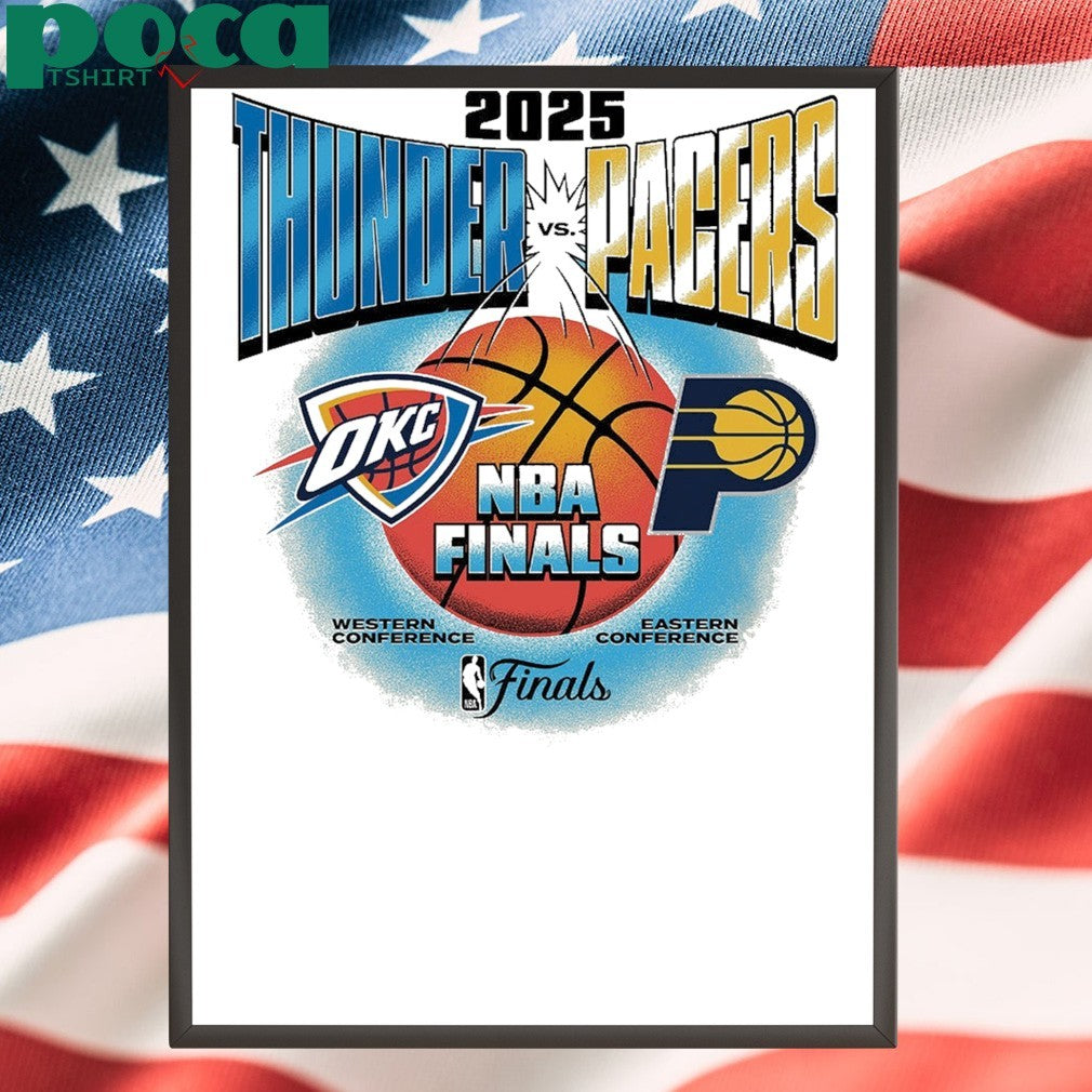 OKC THUNDER 2025 NBA FINALS VINTAGE MATCHUP T-SHIRT