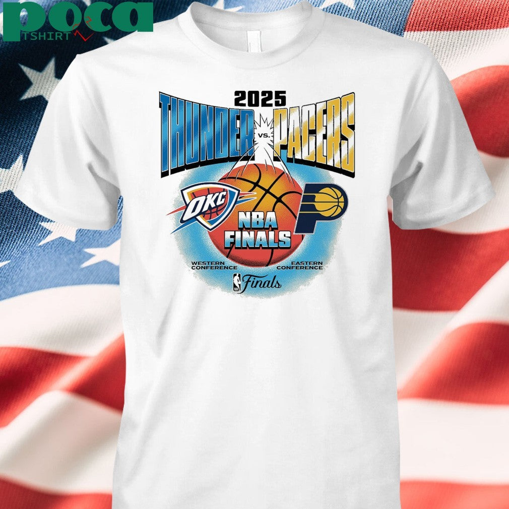 OKC THUNDER 2025 NBA FINALS VINTAGE MATCHUP T-SHIRT