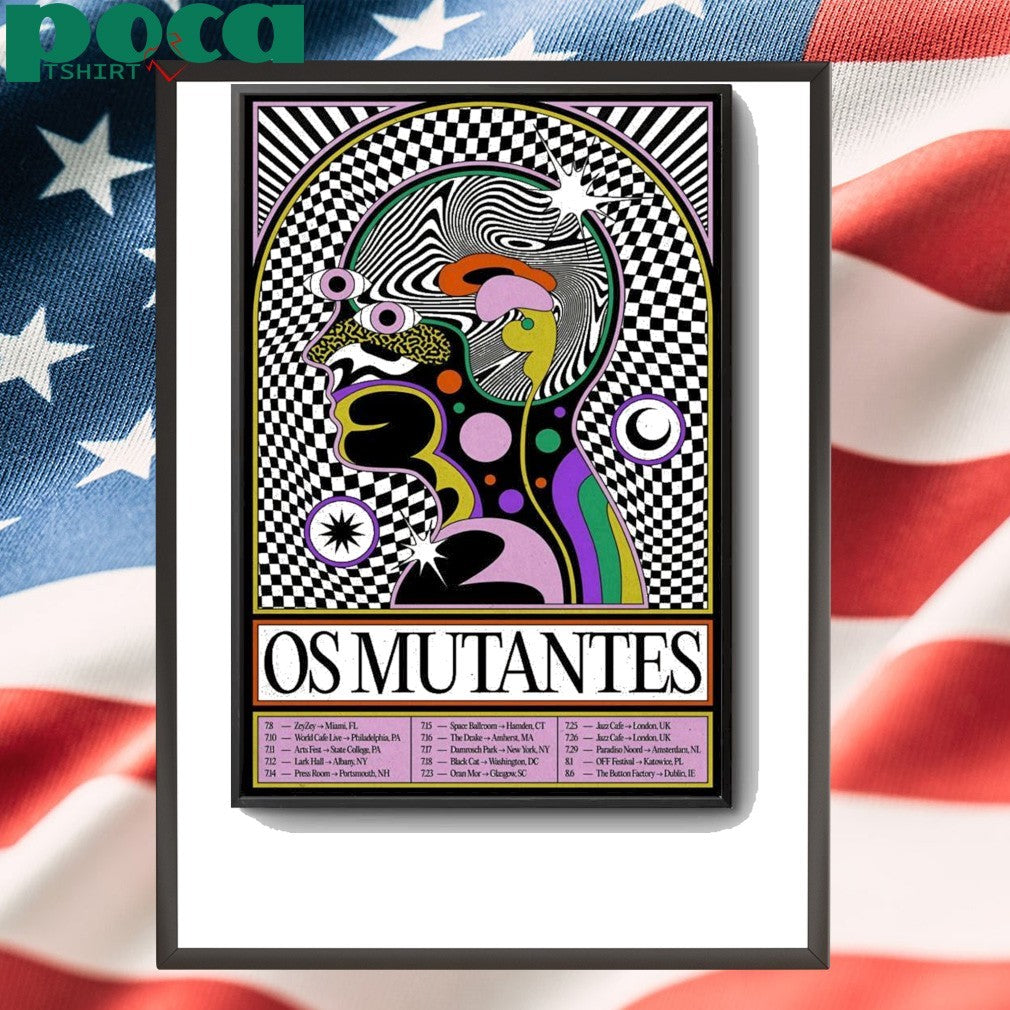 OS Mutantes July And August 2025 Shows Poster shirt