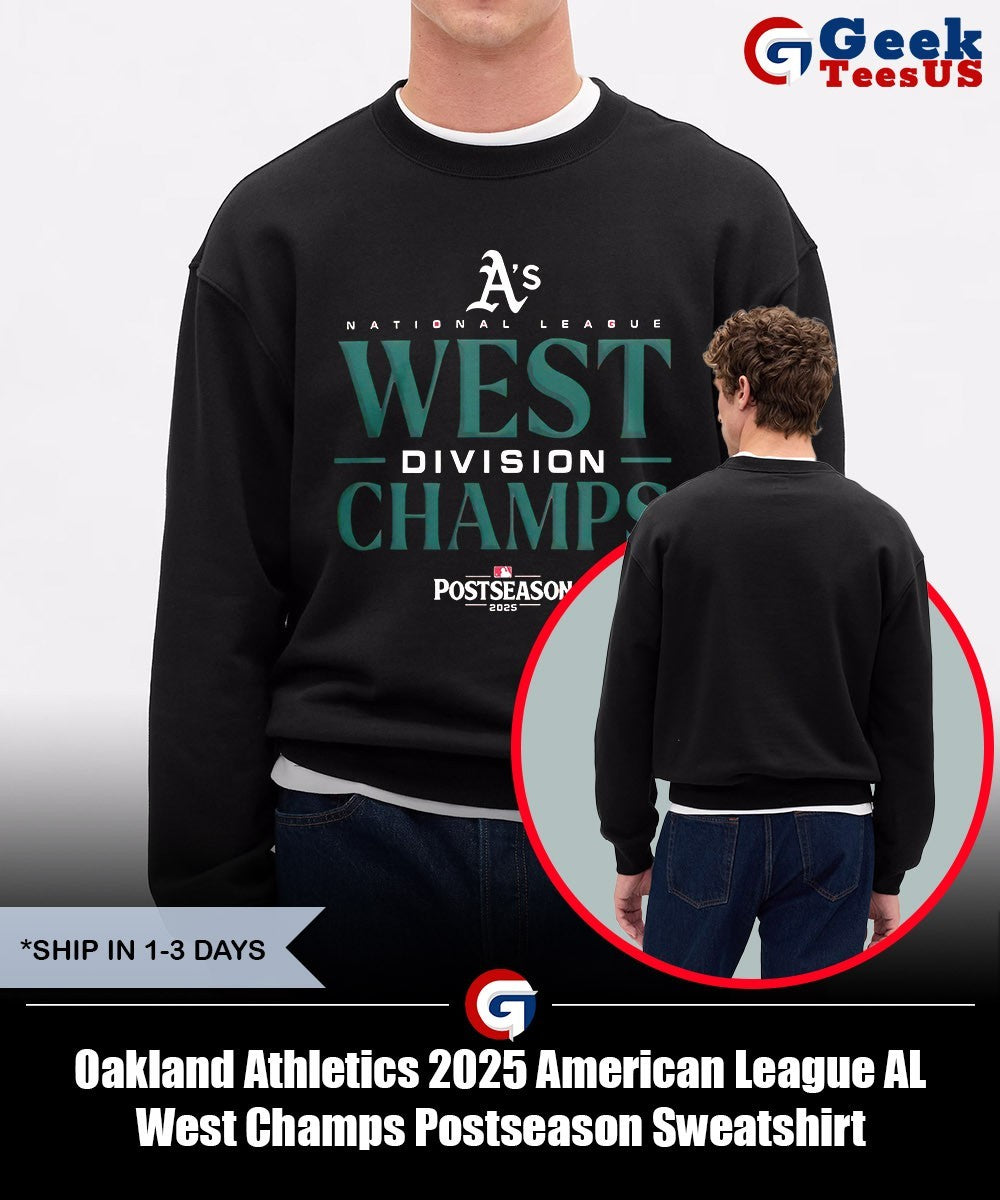 Oakland Athletics 2025 American League AL West Champs Postseason shirt