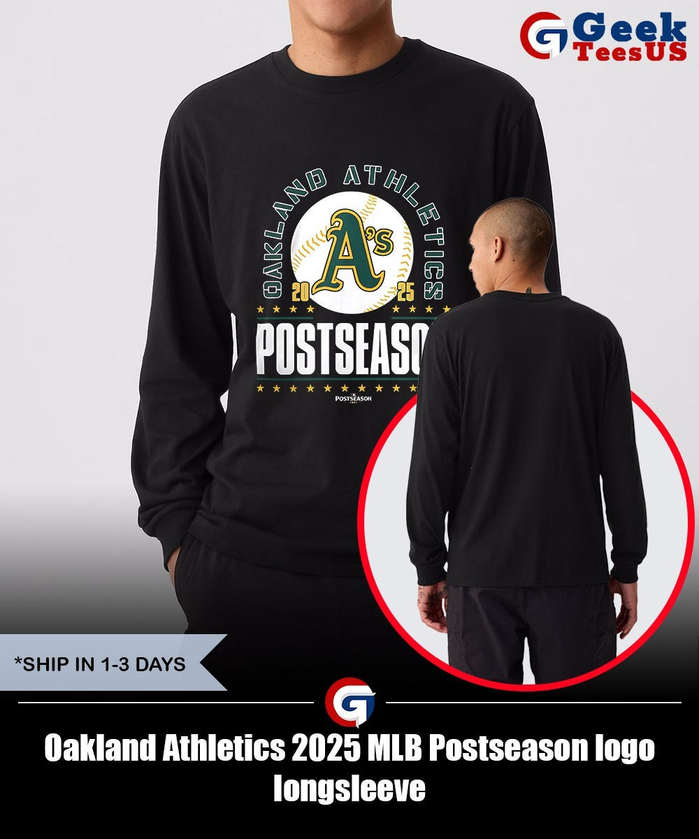 Oakland Athletics 2025 MLB Postseason logo shirt