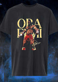 Oba Femi Signature Obi Femi Standing Pose Text Logo T-Shirt