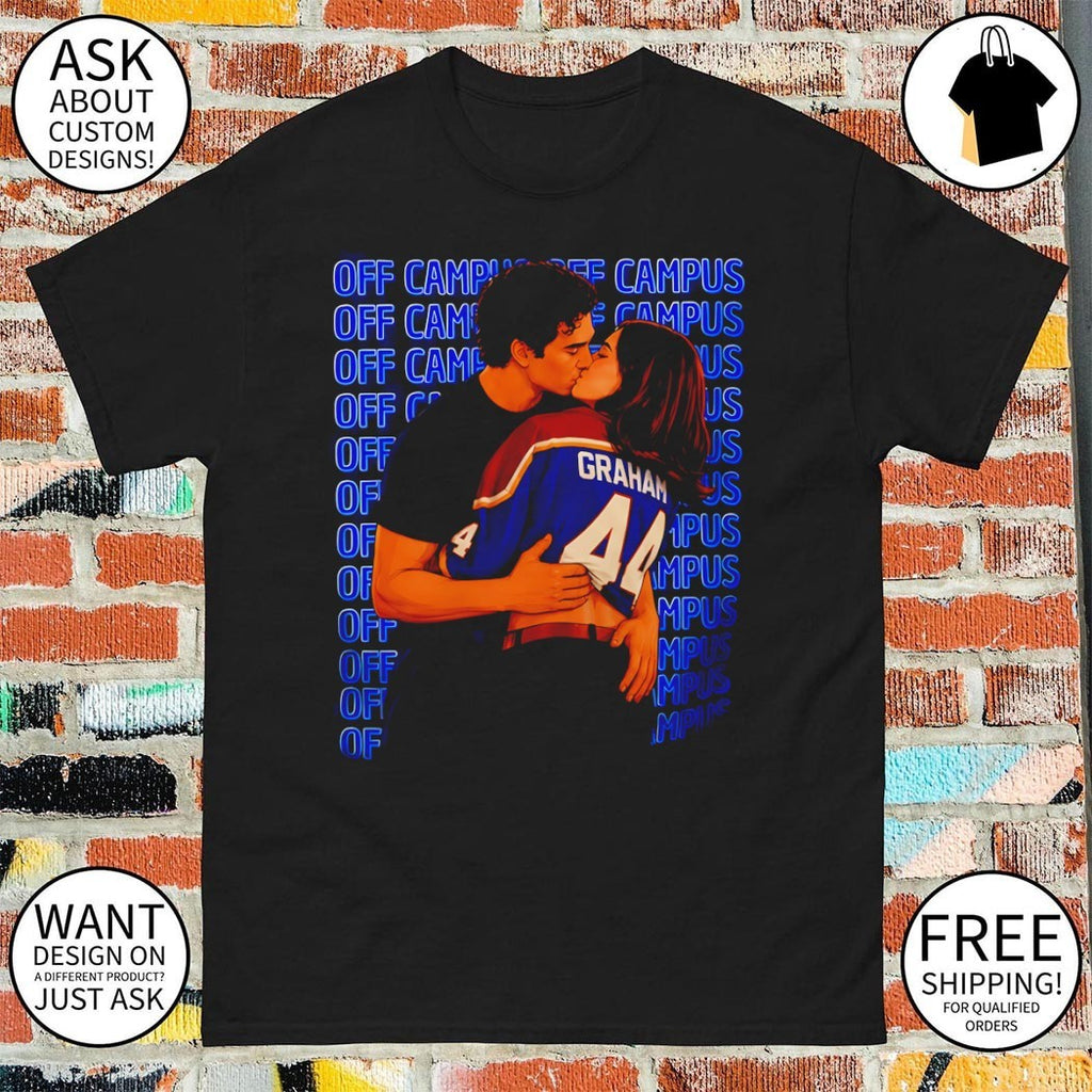 Off Campus Graham and Hannah Hockey Romance Bookish shirt
