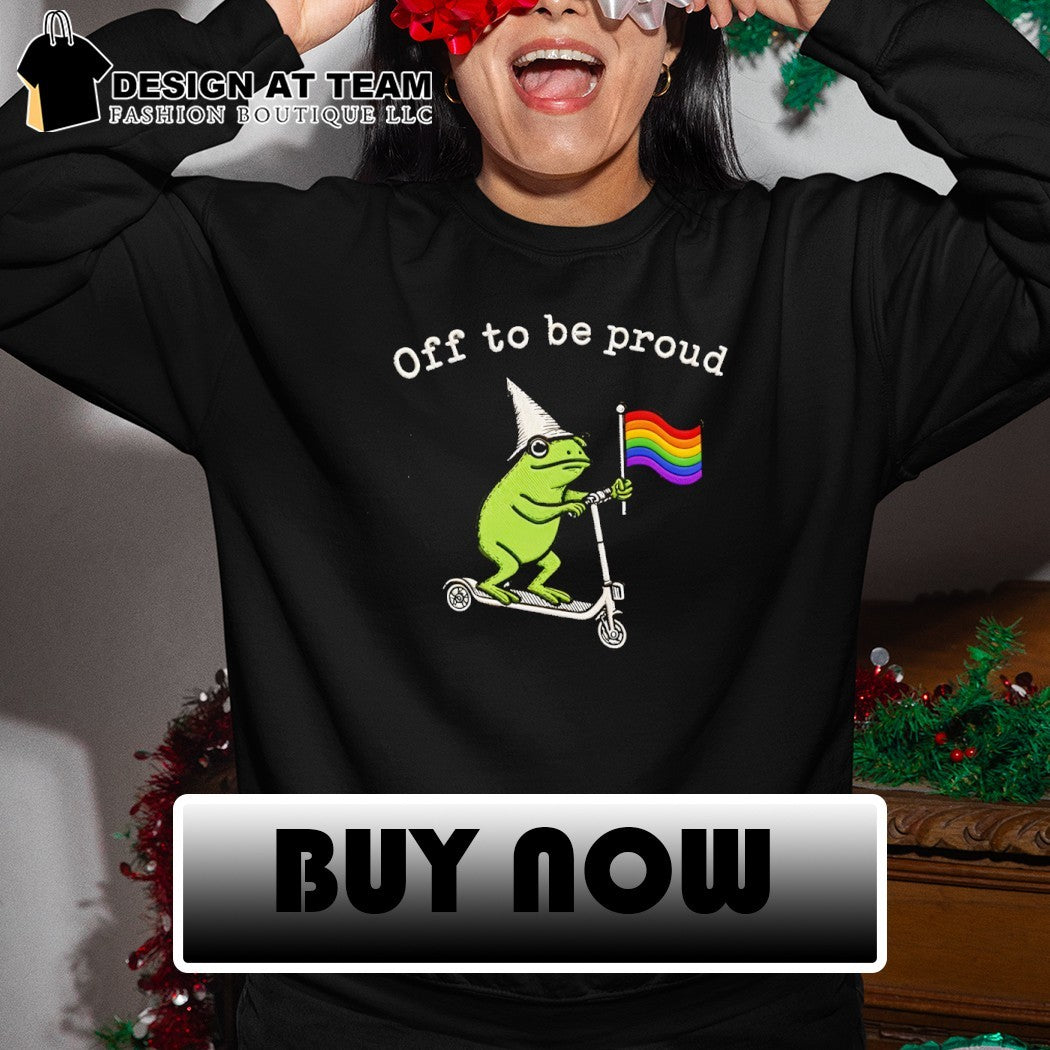 Off To Be Proud Frog LGBTQ shirt