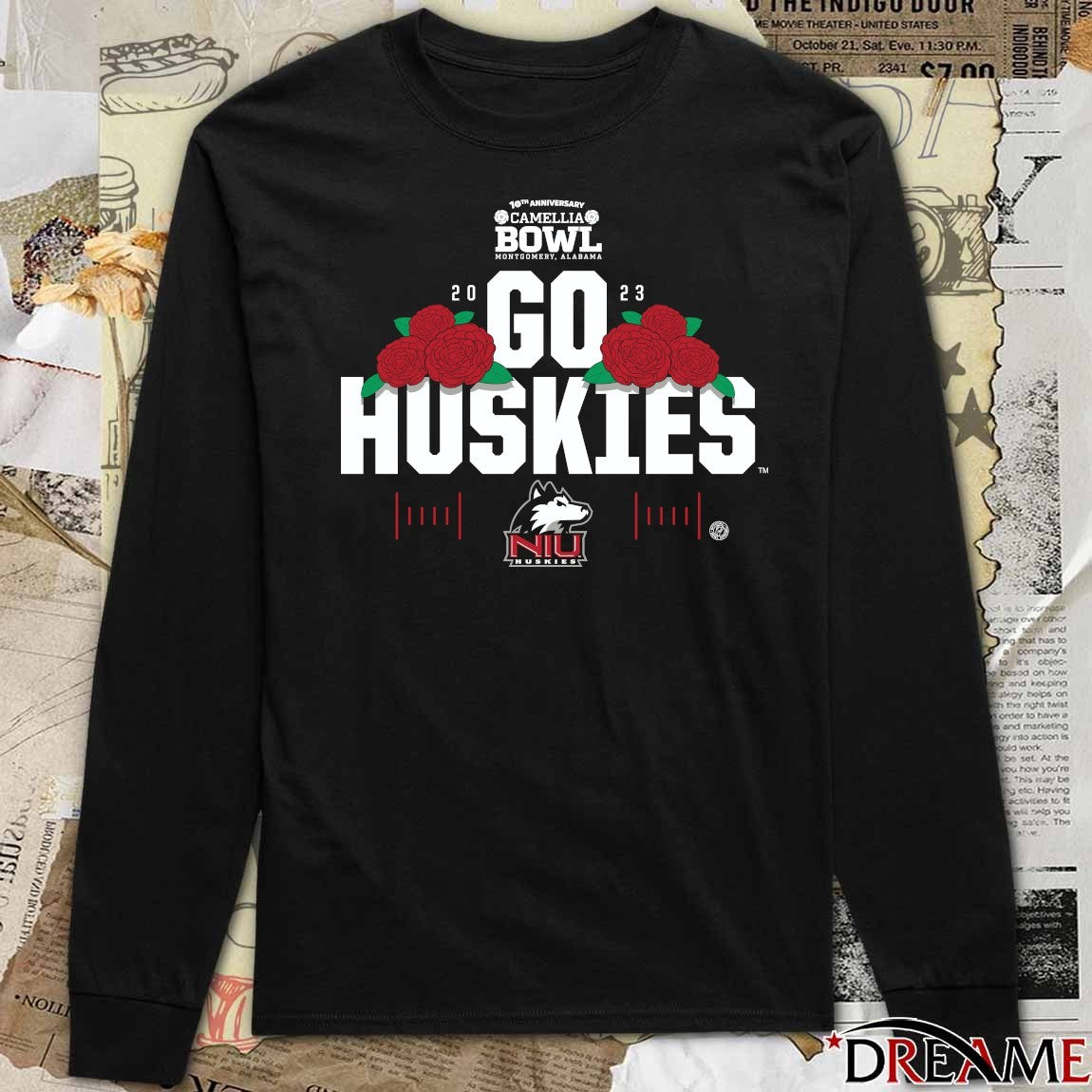 19th Anniversary Camellia Bowl Montgomery Alabma 2023 Go Huskies Northern Illinois Huskies t-shirt