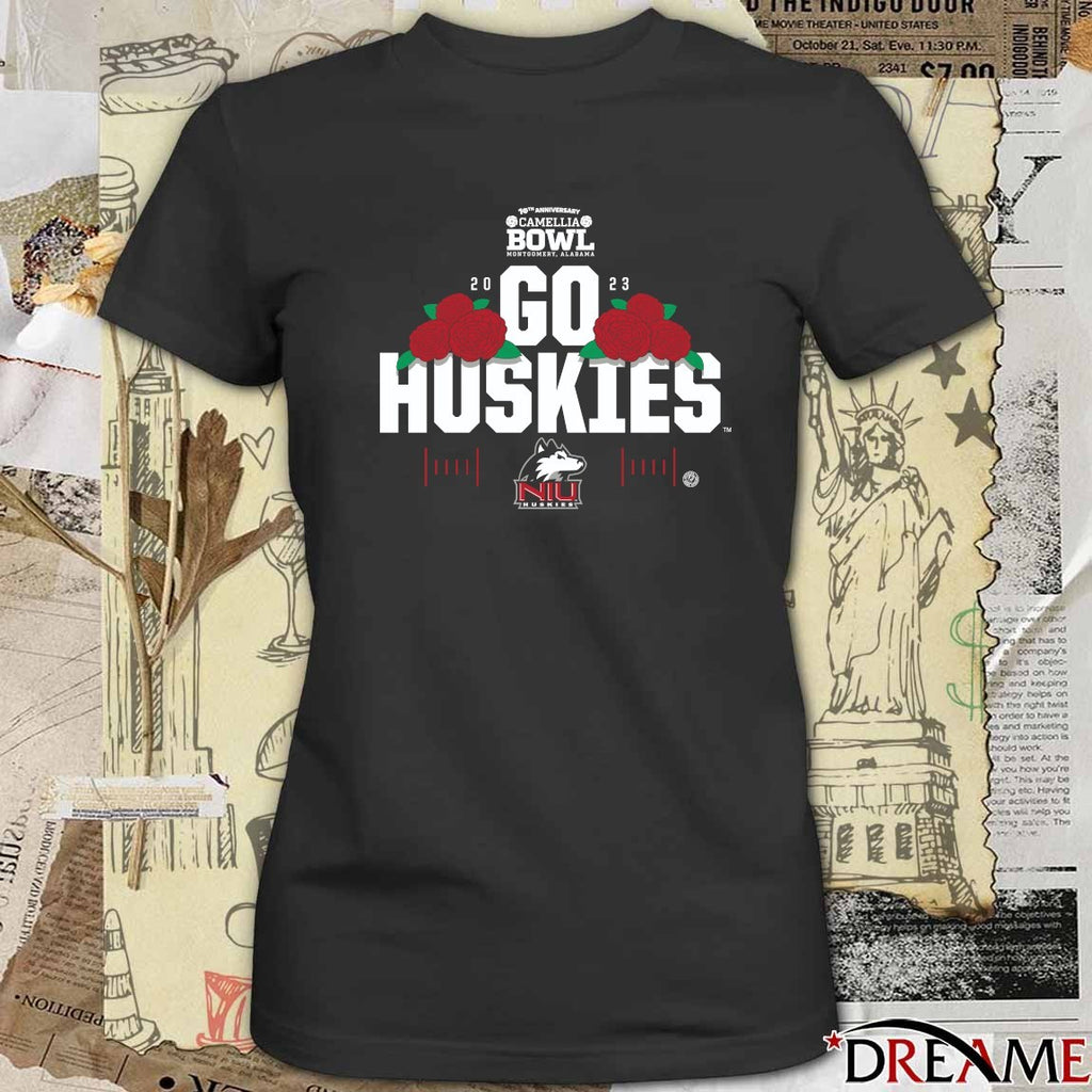 19th Anniversary Camellia Bowl Montgomery Alabma 2023 Go Huskies Northern Illinois Huskies t-shirt