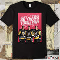 20 Years Together And Our Love Still Runs True Roses Are Red Violets Are Blue Pittsburgh Penguins t-shirt
