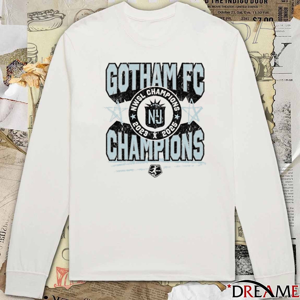 2023 – 2025 NWSL Champions Gotham FC Logo t-shirt
