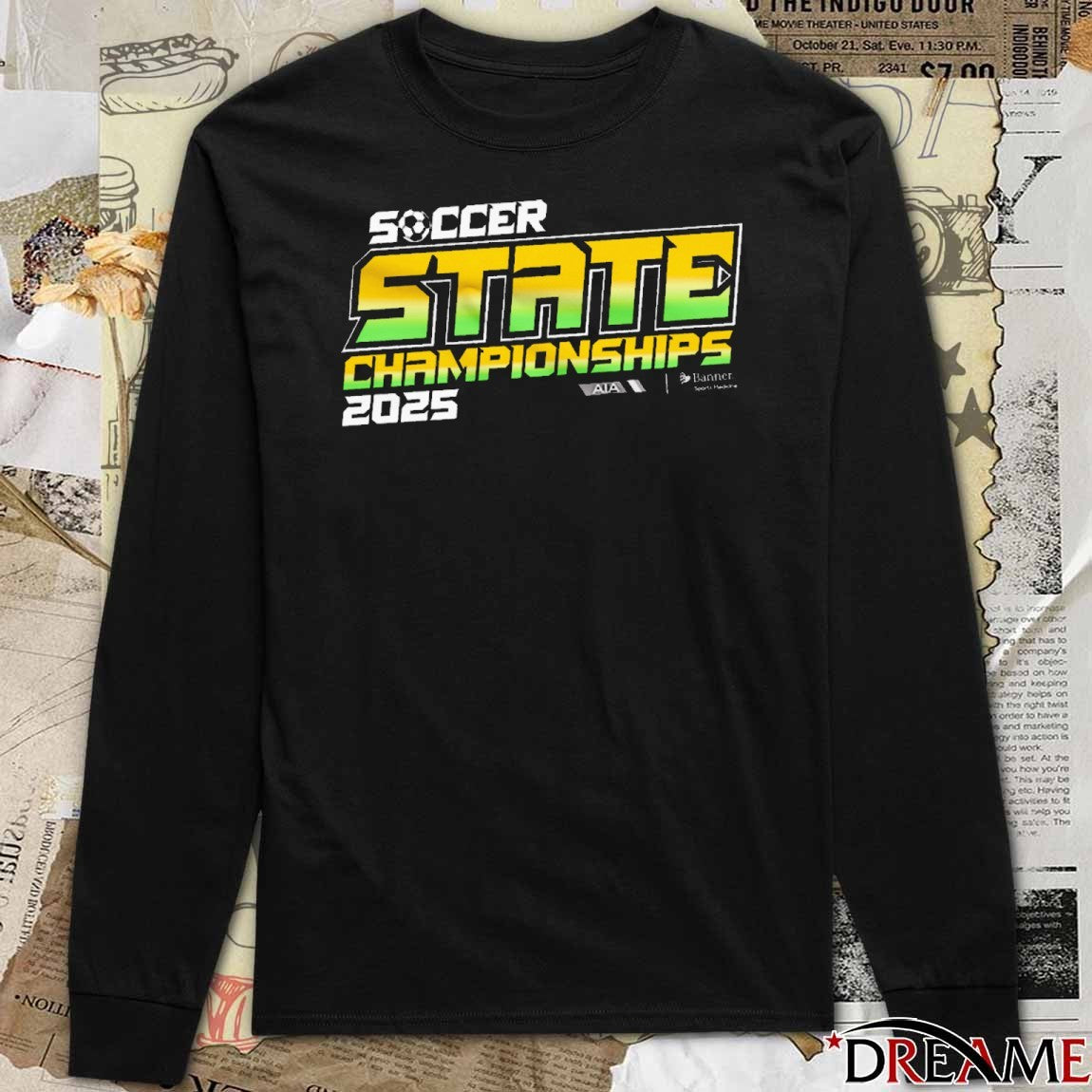 2025 AIA Fall Soccer State Championship Logo t-shirt