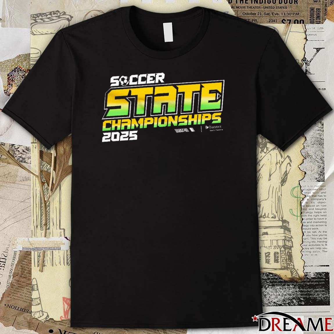 2025 AIA Fall Soccer State Championship Logo t-shirt