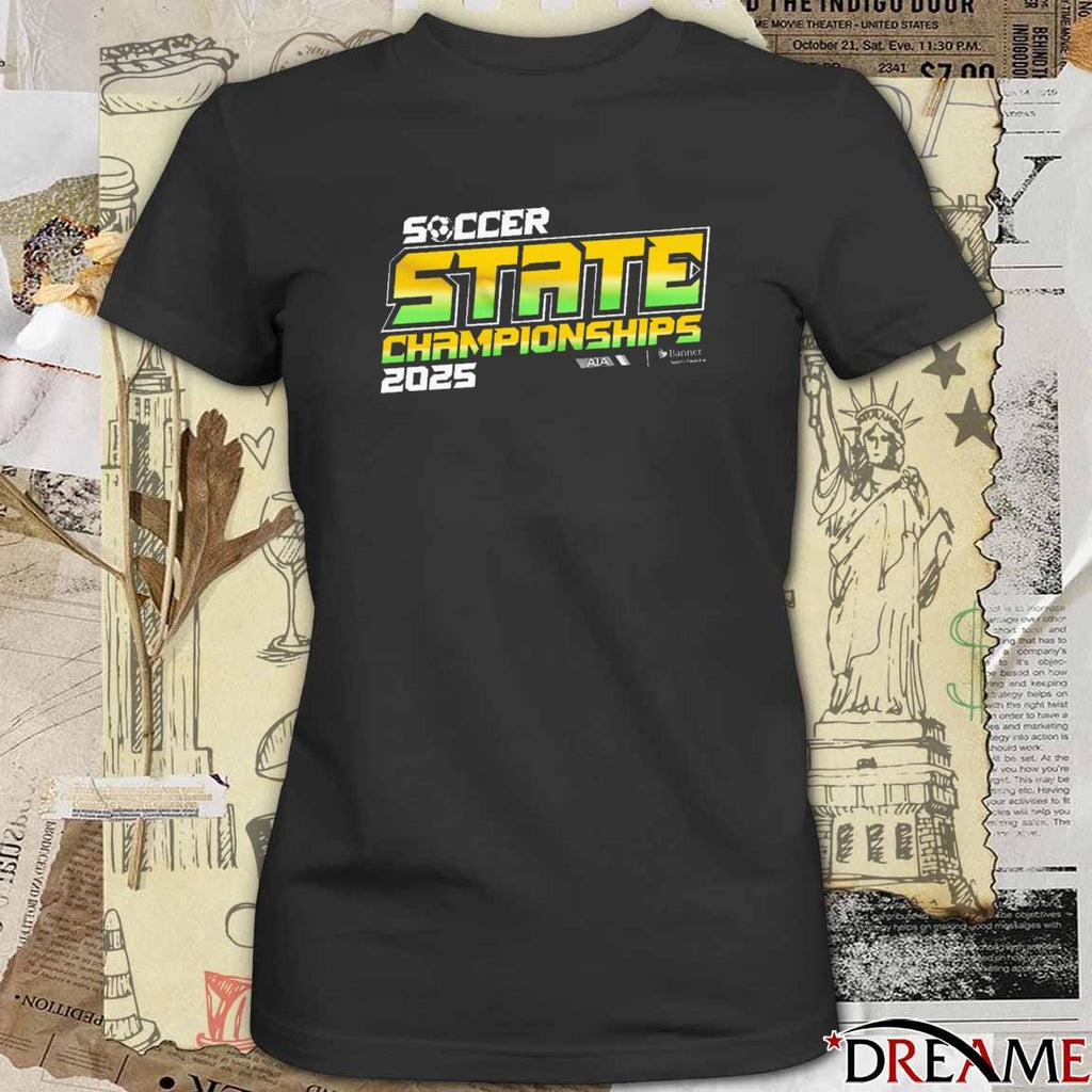 2025 AIA Fall Soccer State Championship Logo t-shirt