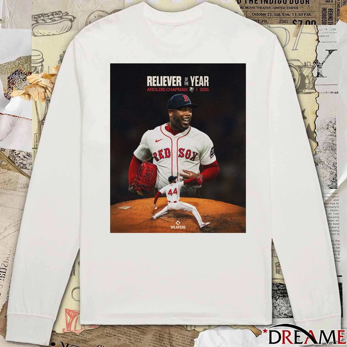 2025 American League Reliever Of The Year Aroldis Chapman Red Sox t-shirt
