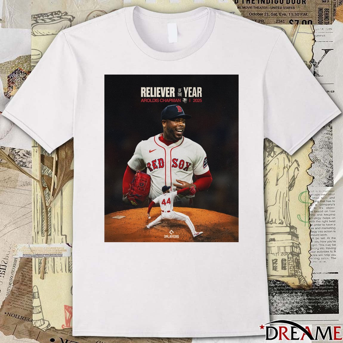 2025 American League Reliever Of The Year Aroldis Chapman Red Sox t-shirt