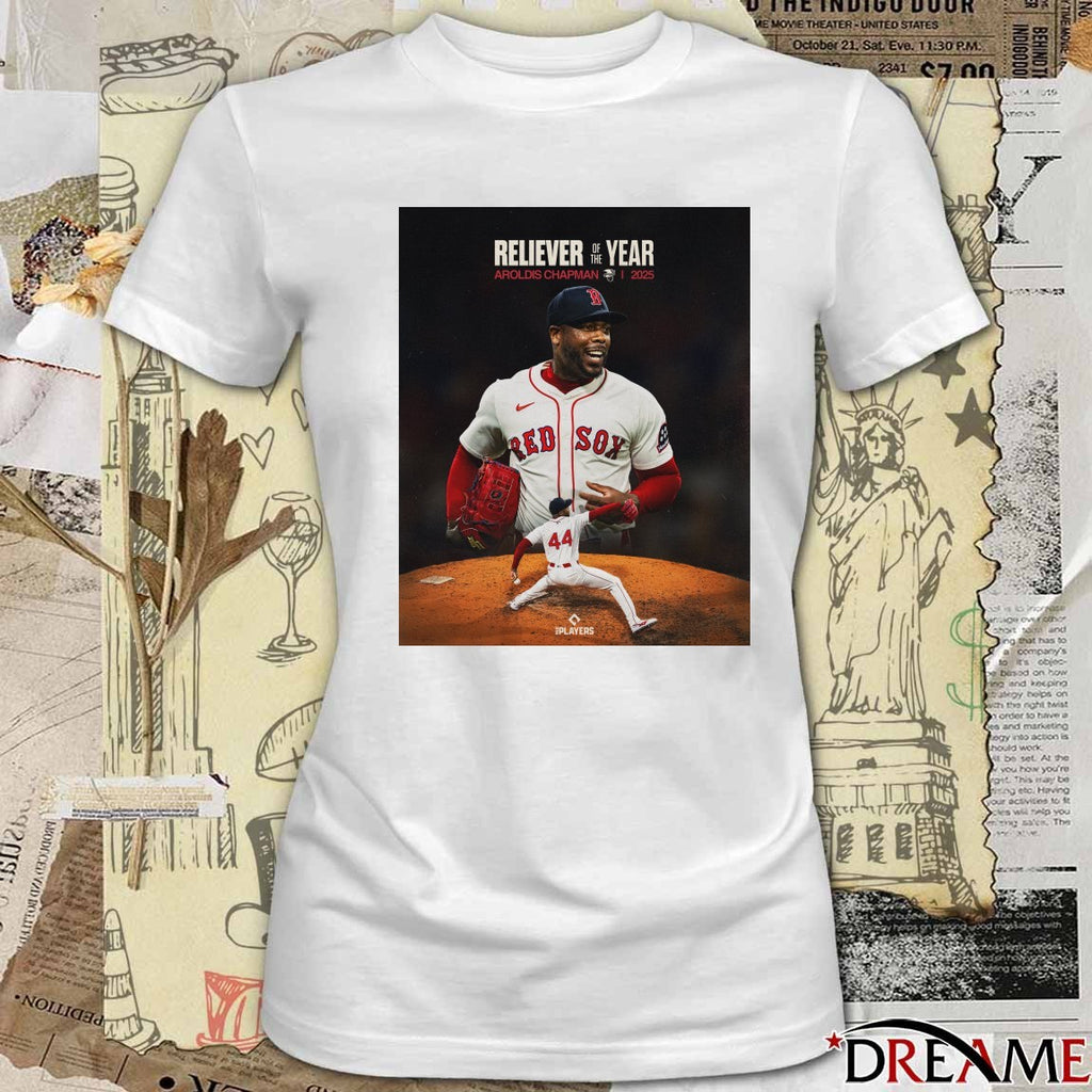 2025 American League Reliever Of The Year Aroldis Chapman Red Sox t-shirt