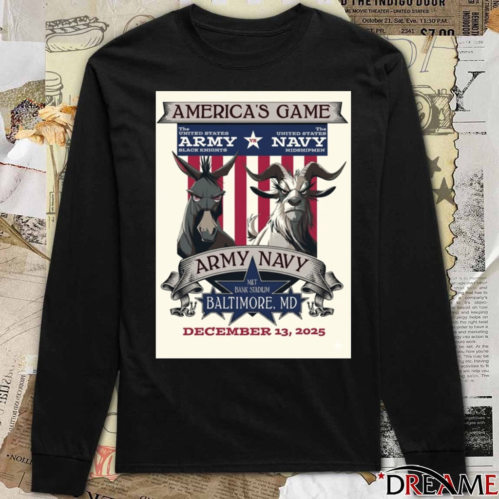 2025 Army-Navy America’s Game Baltimore, MD M&T Bank Stadium December 13 Poster t-shirt