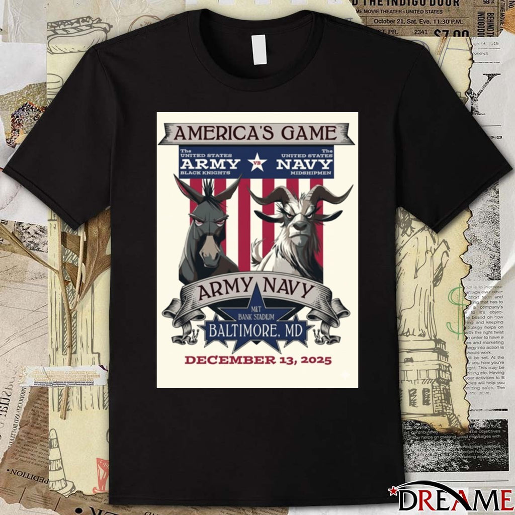 2025 Army-Navy America’s Game Baltimore, MD M&T Bank Stadium December 13 Poster t-shirt