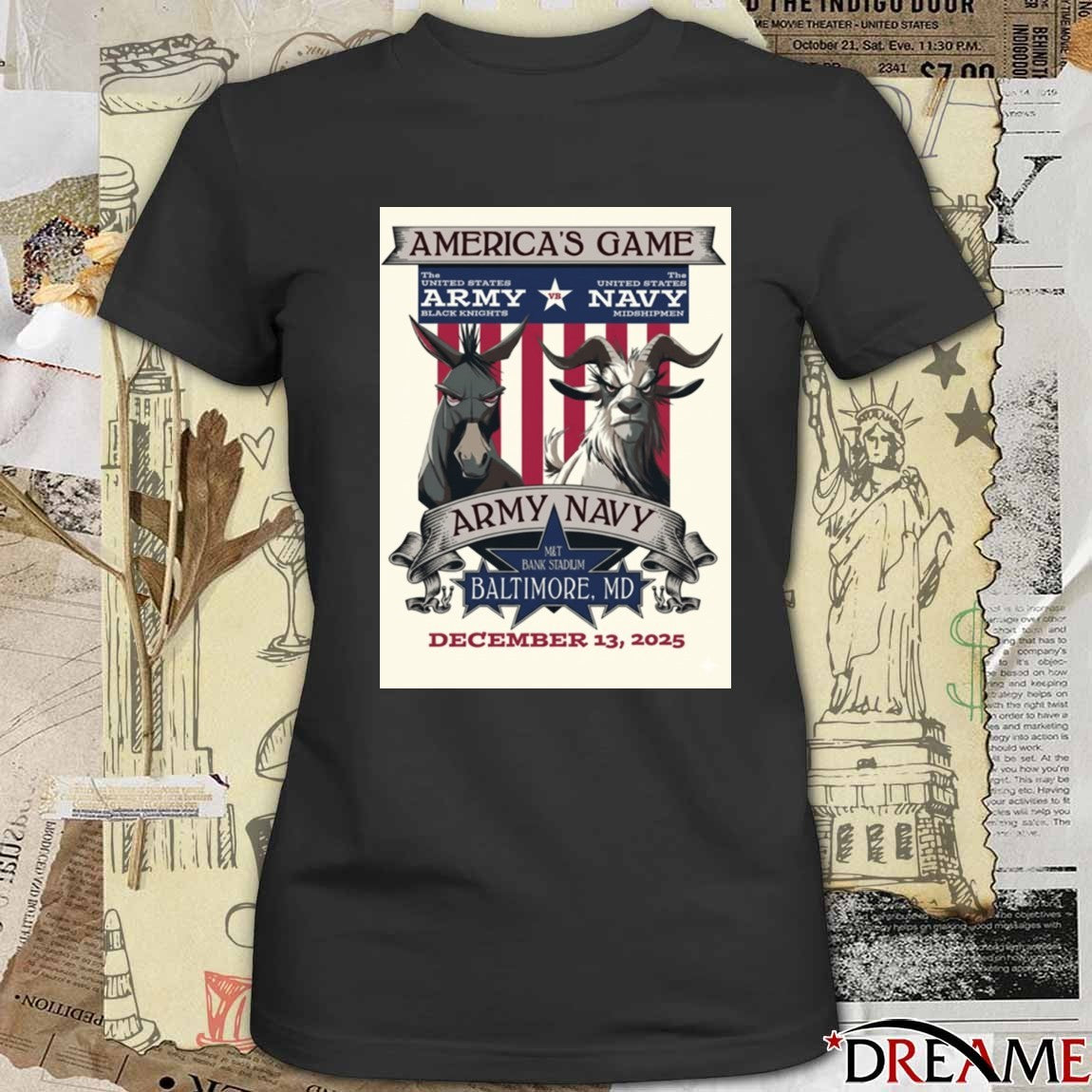 2025 Army-Navy America’s Game Baltimore, MD M&T Bank Stadium December 13 Poster t-shirt