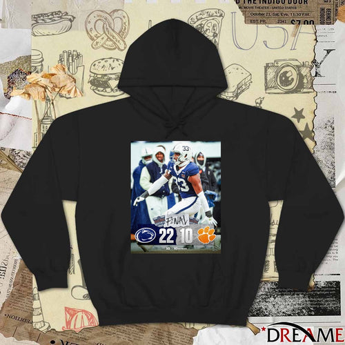 2025 Bad Boy Mowers Pinstripe Bowl Penn State Nittany Lions Vs Clemson Tigers Final Score 22-10 Poster t-shirt