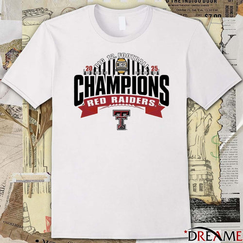 2025 Big 12 Football Champions Texas Tech Red Raiders t-shirt