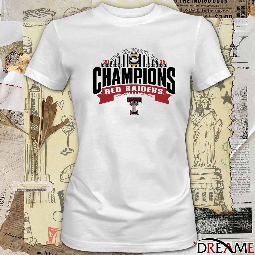 2025 Big 12 Football Champions Texas Tech Red Raiders t-shirt